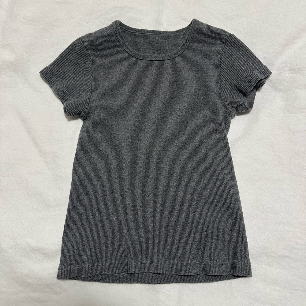 Brandy Melville Dark Grey Short Sleeve T-Shirt